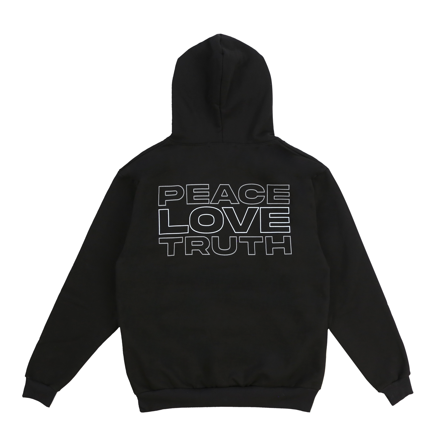 CA$INO Peace Love Truth Hoodie (Black/White/Grey)