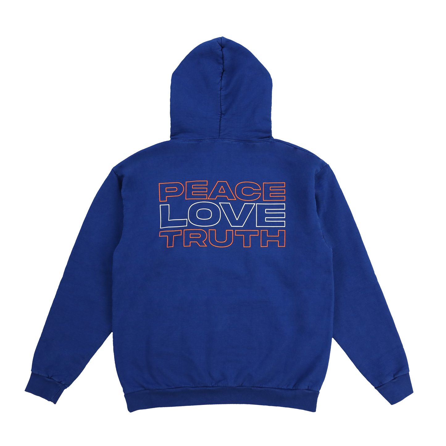 CA$INO Peace Love Truth Hoodie (Blue/Orange)