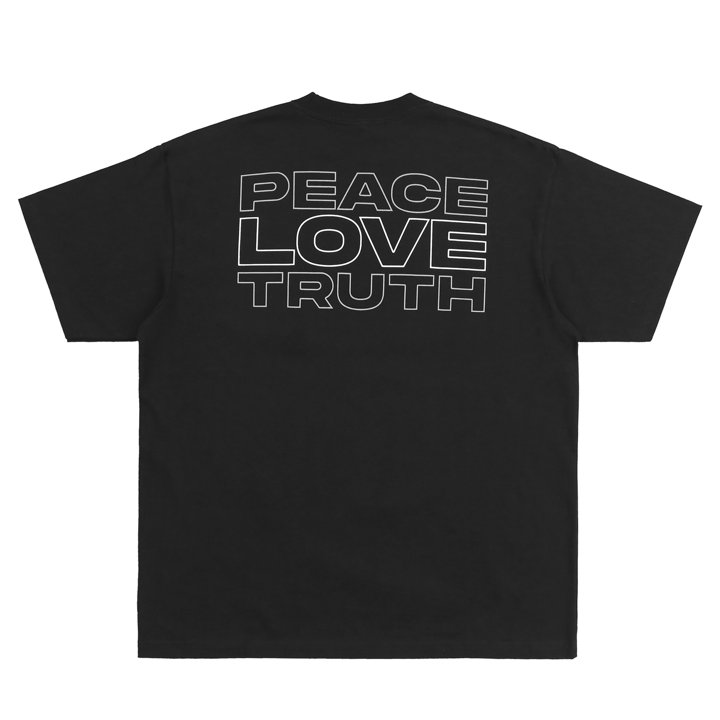 CA$INO Peace Love Truth Tee (Black/White/Grey)