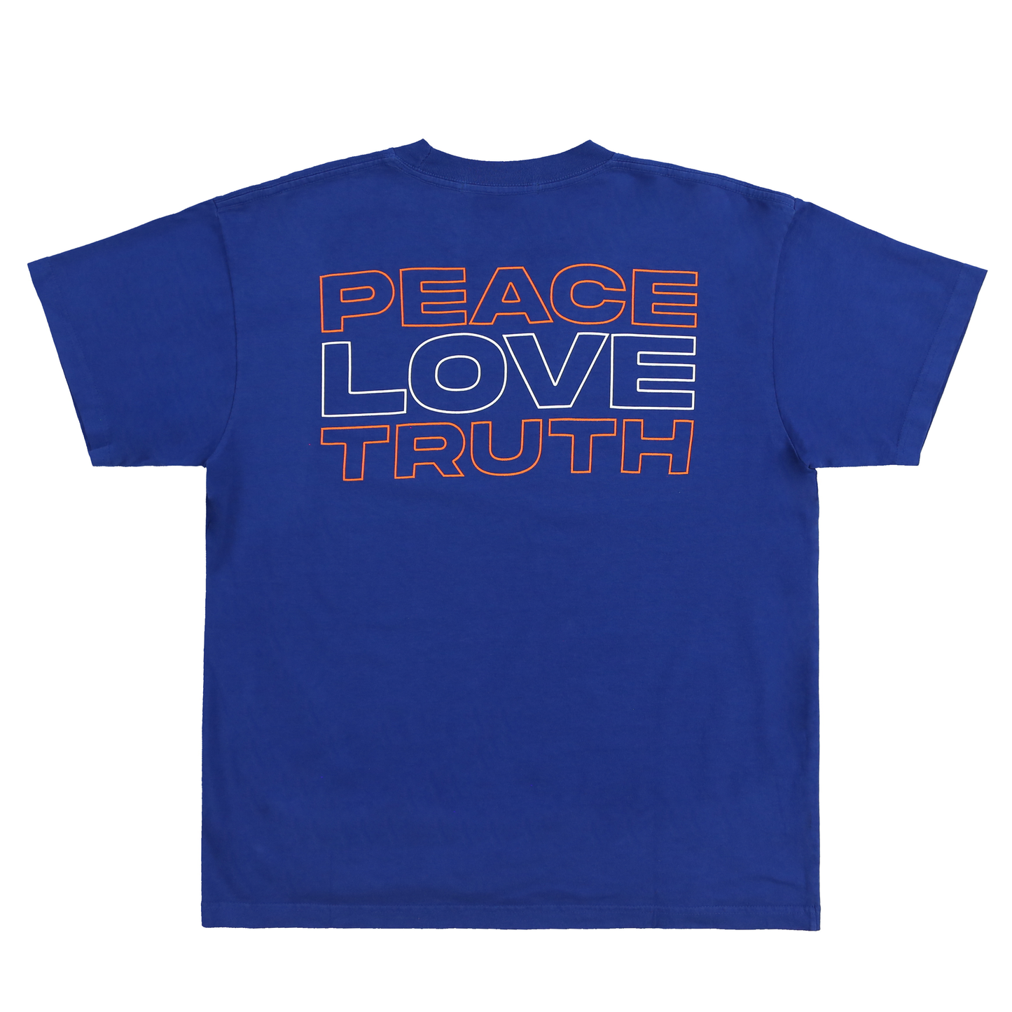 CA$INO Peace Love Truth Tee (Blue/Orange)